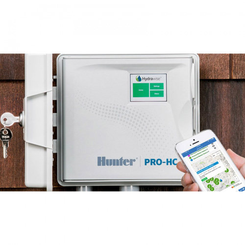 Контроллер HUNTER Pro-HC 2401-E управления на 24 зоны уличный + Wi-Fi
